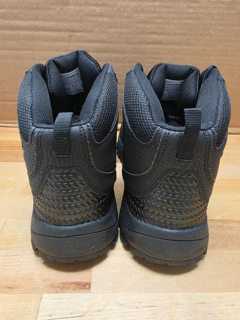 GoodYear Black Steel Toe Boots